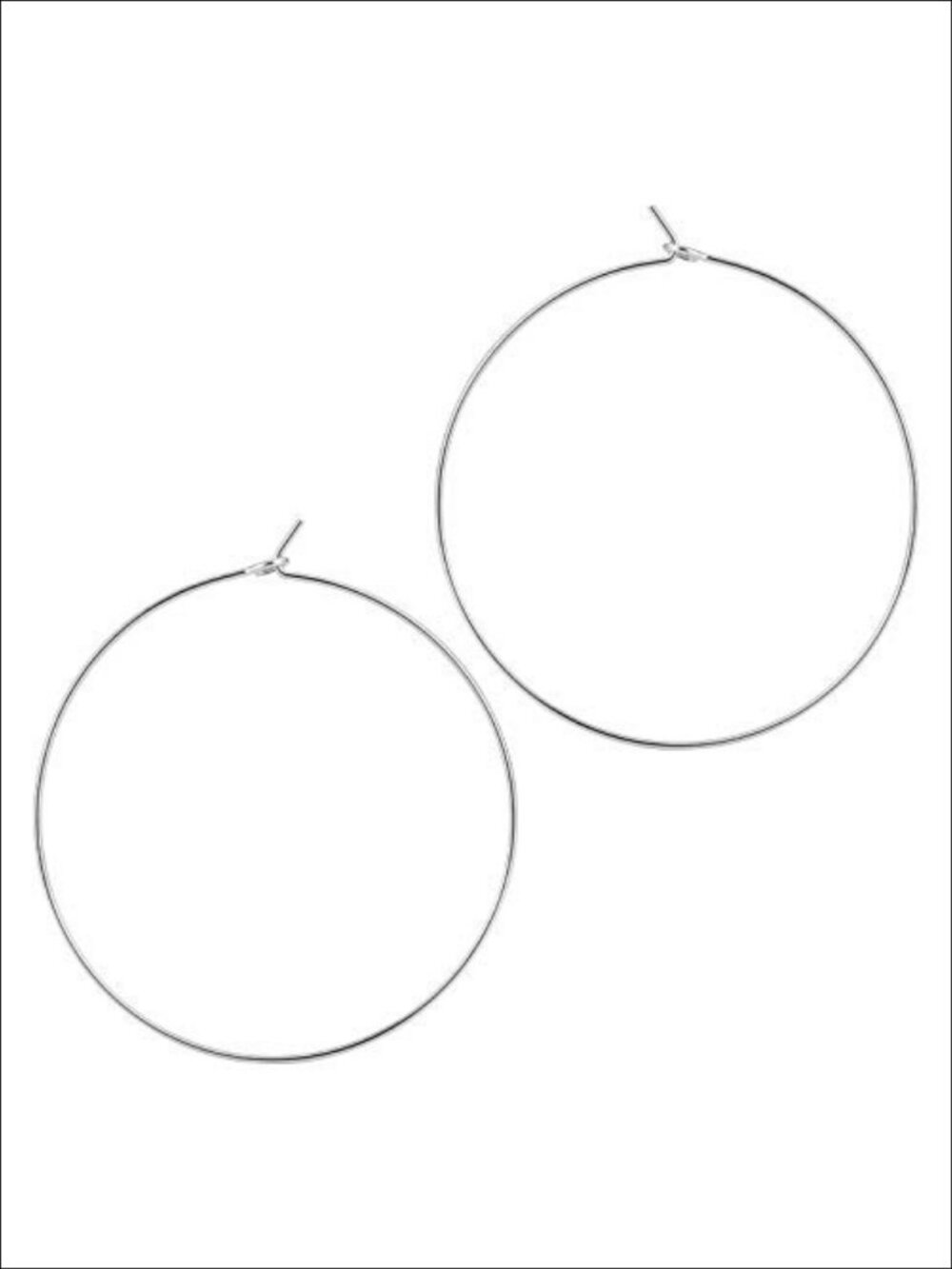 Large Thin Stainless Steel Hoop Earrings Hypoallergenic Lightweight